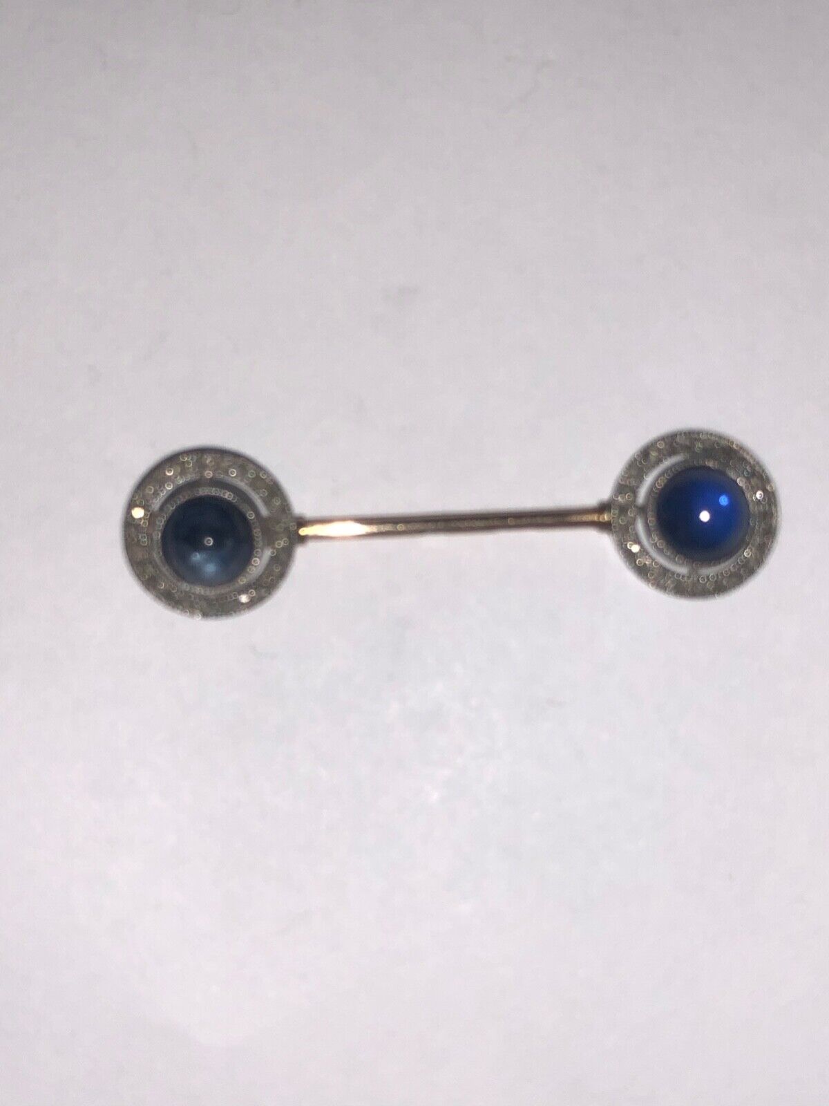 Russian Faberge gold and silver pin