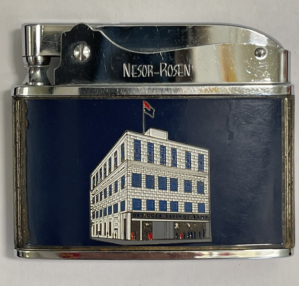 Vintage collectible, ￼Nesor-Rosen Lighters 1960s “ Dry Dock Savings Bank “