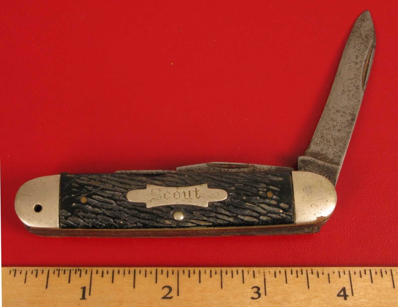 ANTIQUE USED IMPERIAL SCOUT POCKET KNIFE MADE IN USA 