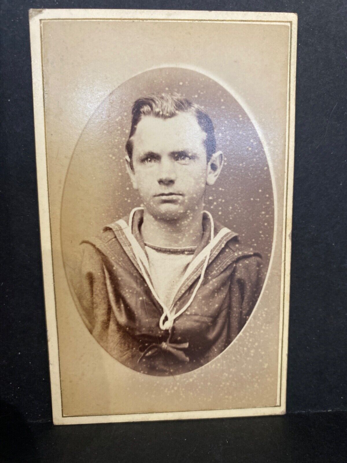 antique CDV photo young sailor navy uniform J T Gorus Sydney Australia 