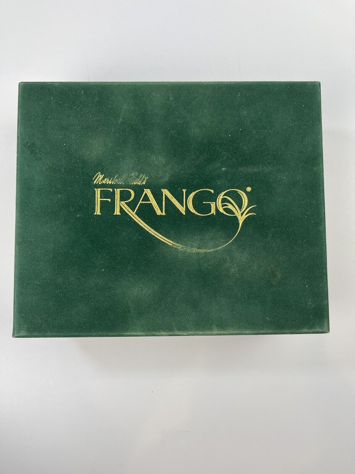 Vintage Green Velvet Marshall Field\'s Frango Mint Chocolates Box