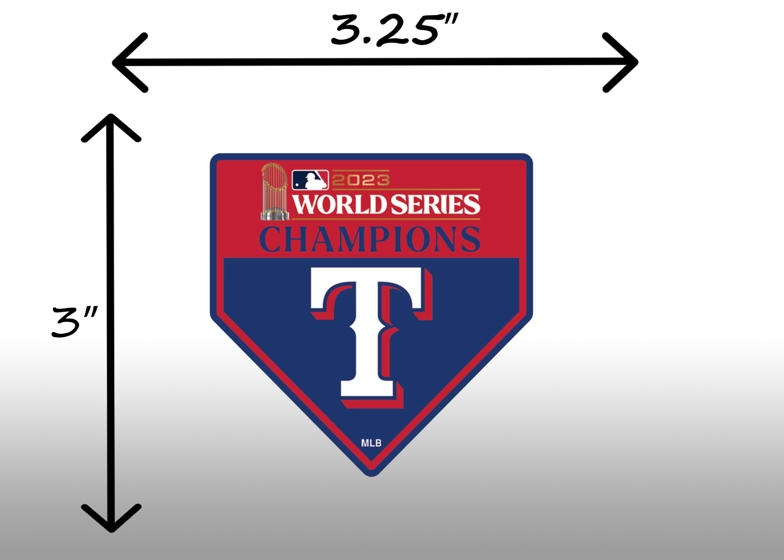 Texas Rangers World Series Champions 2023 3.25\