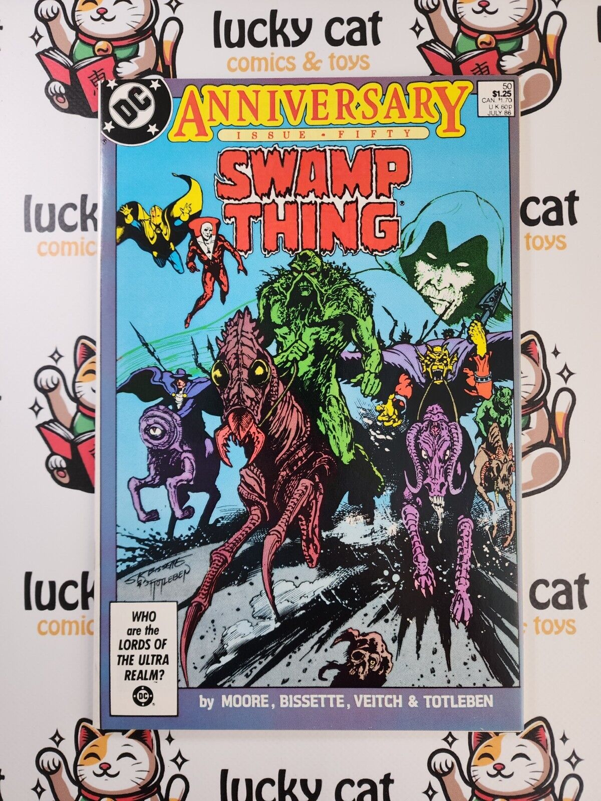SWAMP THING #50 (1986) - * 1st Full Justice League Dark - Alan Moore * NM