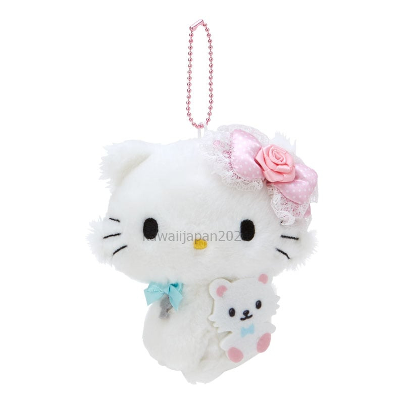 Sanrio Hello Kitty Charmmy Mascot Keychain Plush Doll Stuffed Toy Japan New