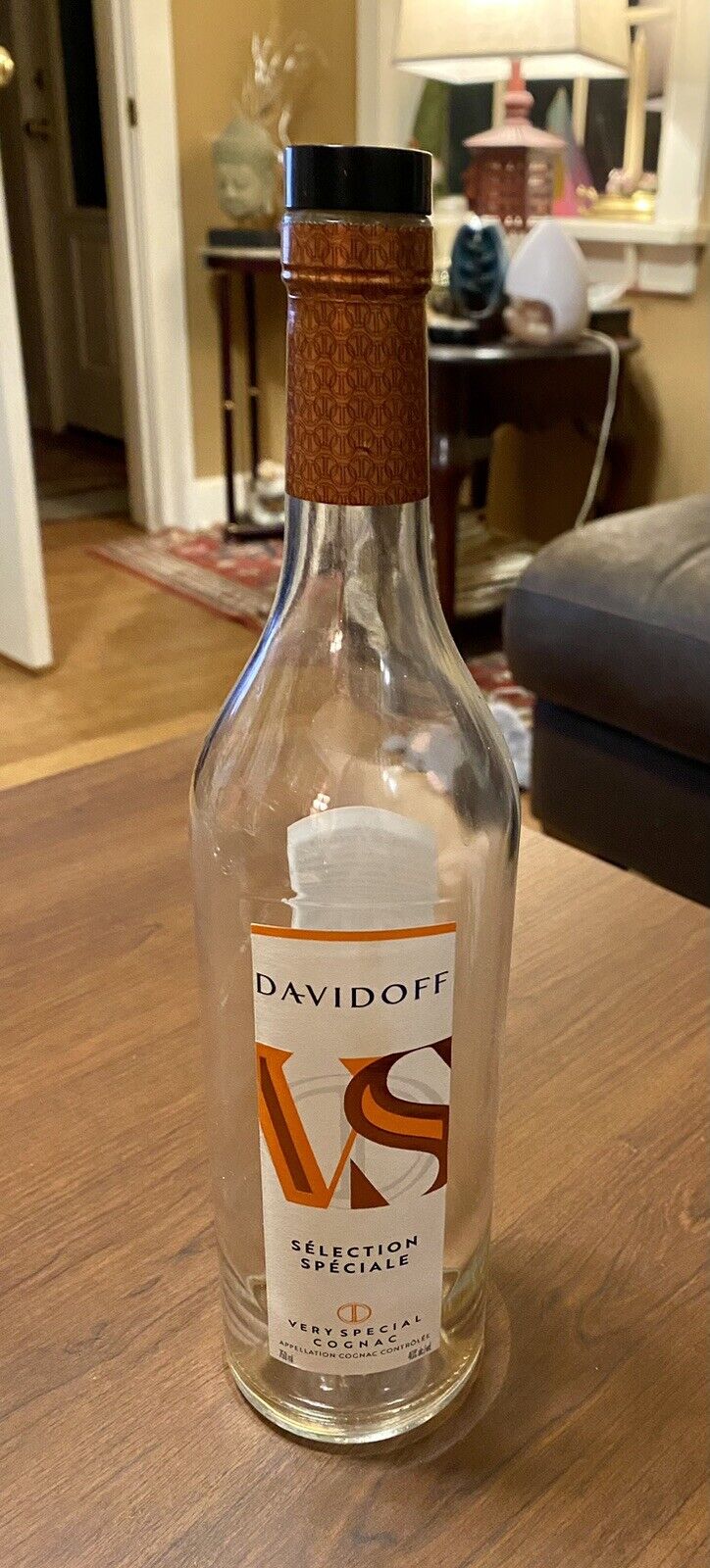 Empty Davidoff VS Selection Speciale Cognac Bottle \