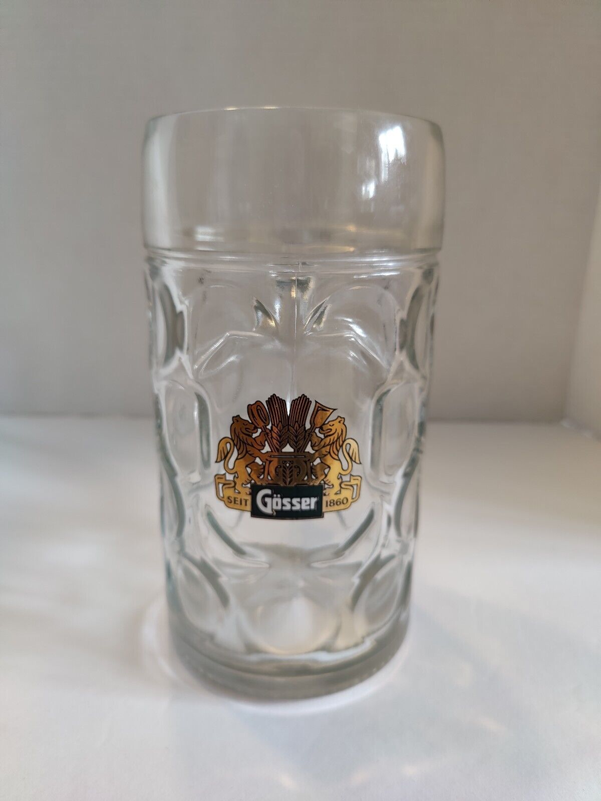 Gosser Large Glass Stein, 40 Oz EXC, Austria