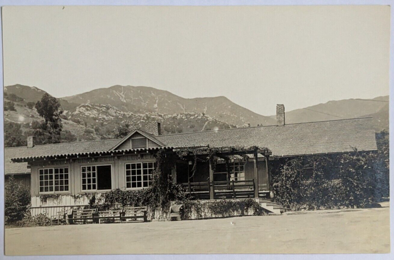 Historic San Ysidro Ranch Montecito Santa Barbara California RPPC Postcard B5