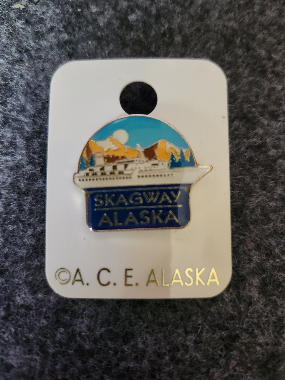 Vintage Skagway Alaska Lapel Pin P1