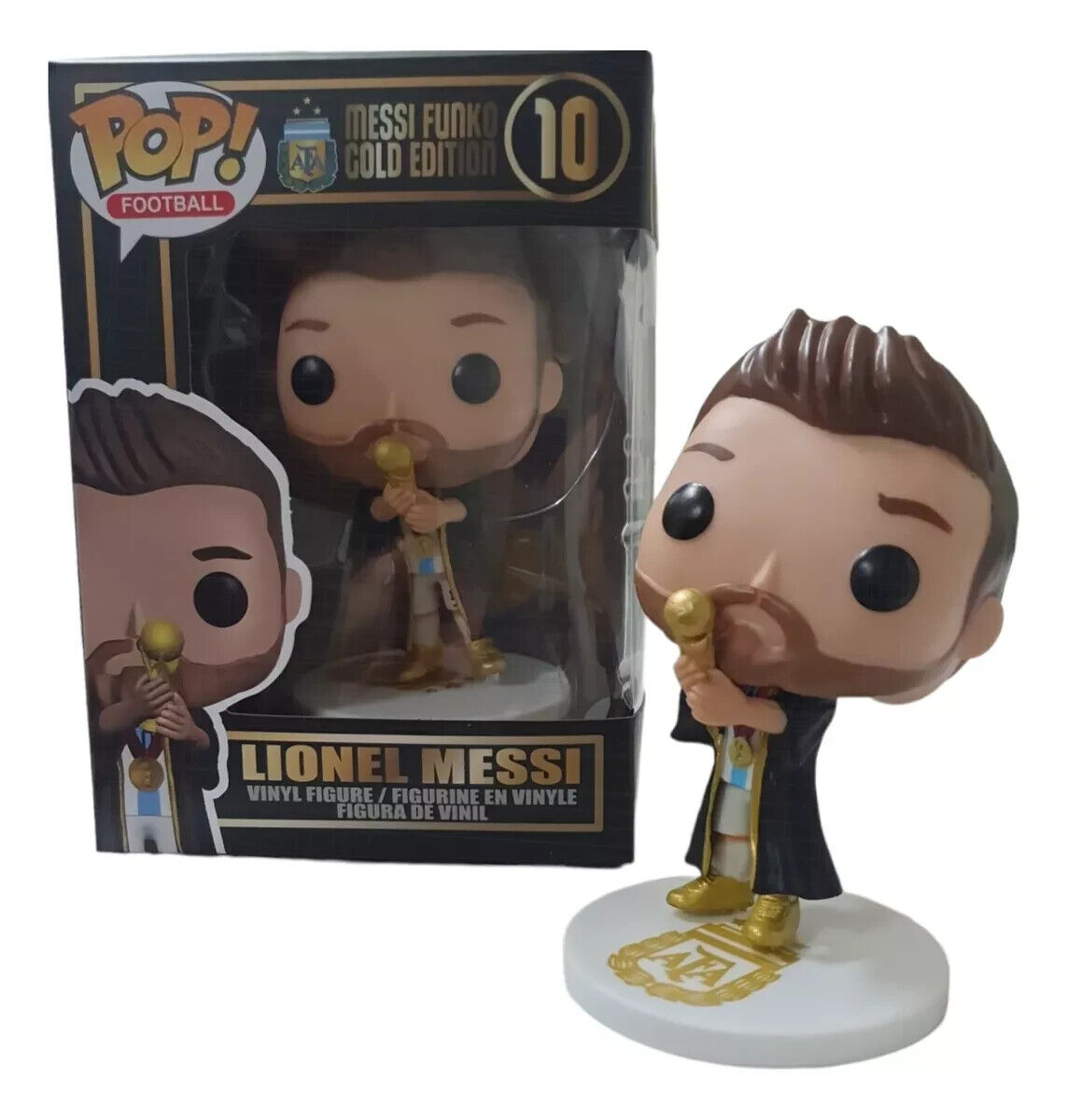 MESSI FUNKO POP GOLD EDITION  Rare limited edition Argentina l LOOK 