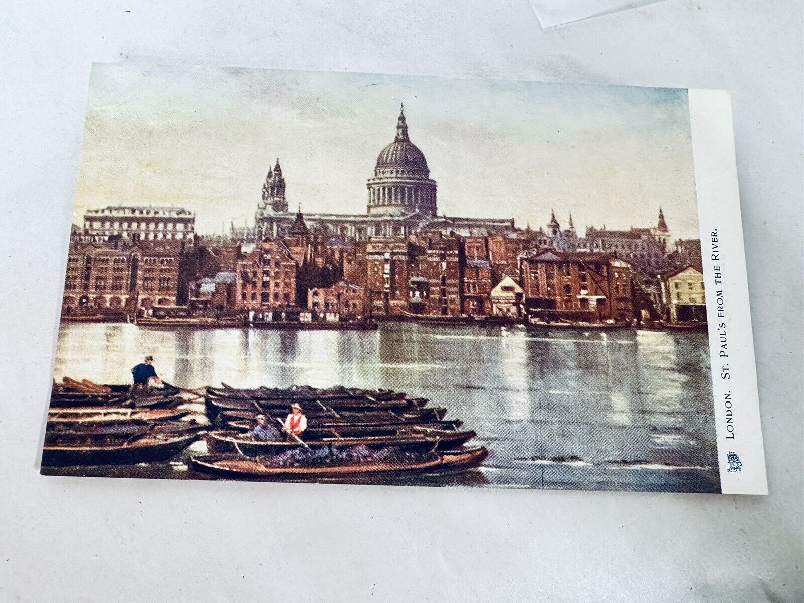 St. Paul's From The River London England Oilette Art Tuck Postcard #325