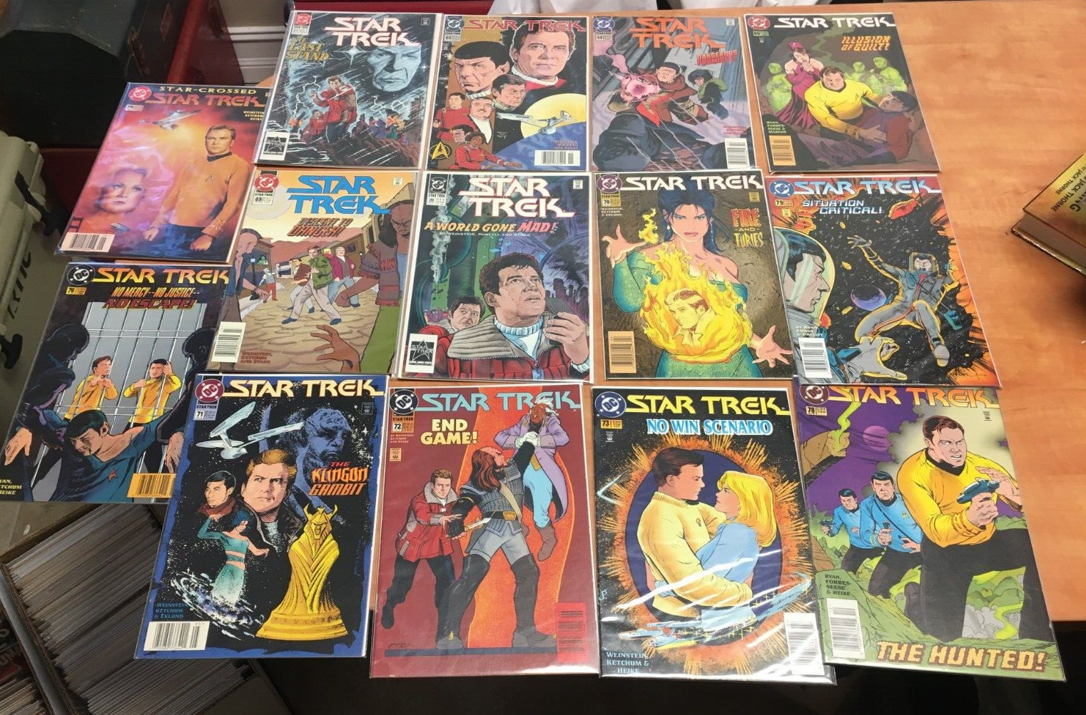 Lot of 14 Star Trek Star Crossed DC Comic Books