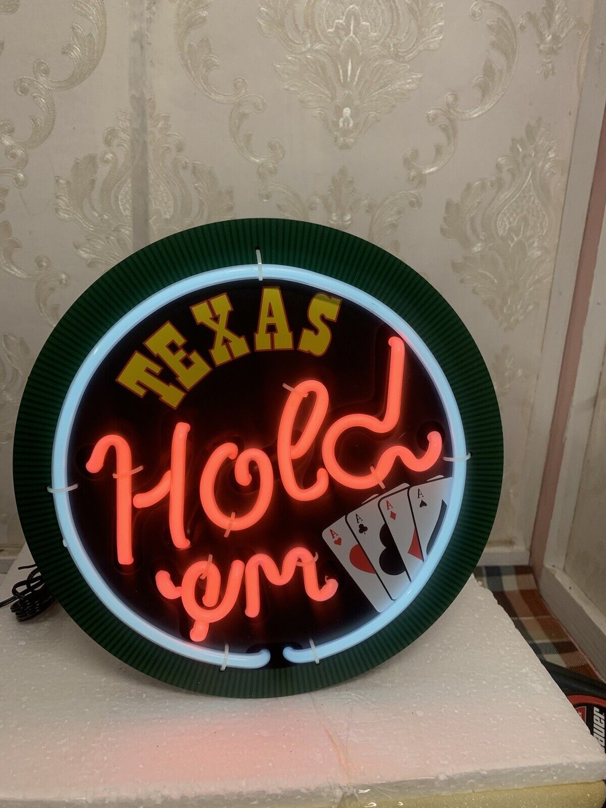 texas holdem neon Sign Wall Or Countertop