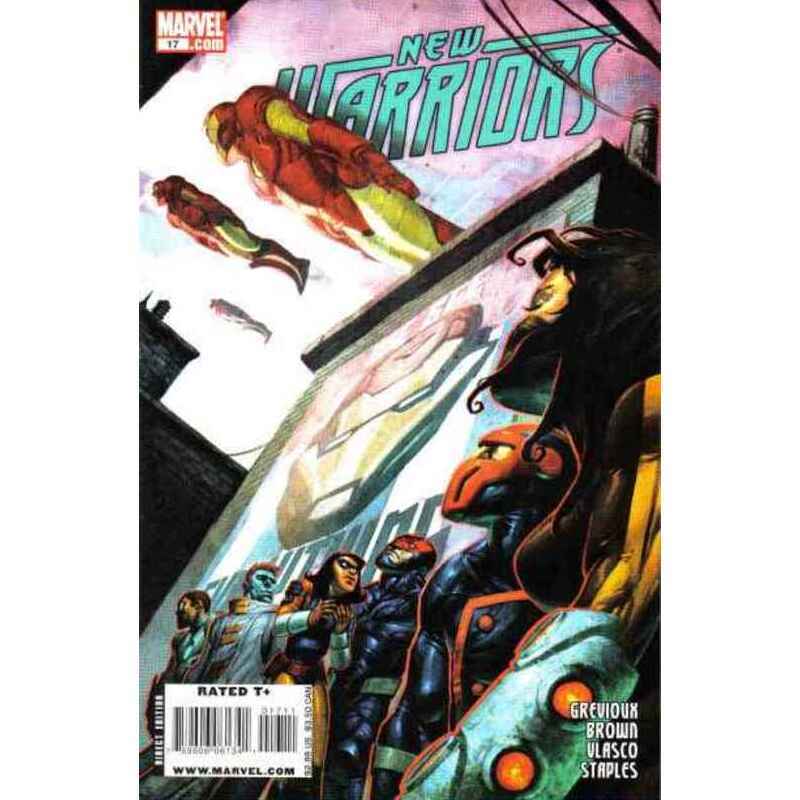 New Warriors (2007 series) #17 in Near Mint minus condition. Marvel comics [w