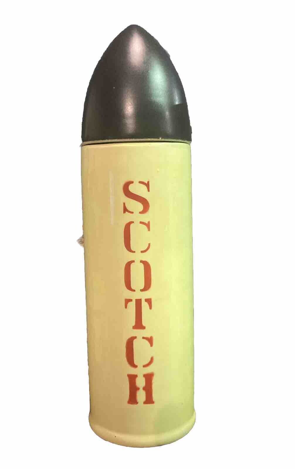 Davar Prod. 1961 Made In Japan Scotch Bomb  Decanter Cold War Atomic Bullet MCM