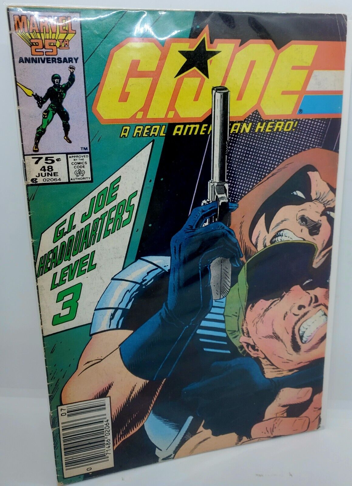Vintage G.I. Joe: A Real American Hero #48 Sgt. Slaughter Appear. Marvel 1986 🔥