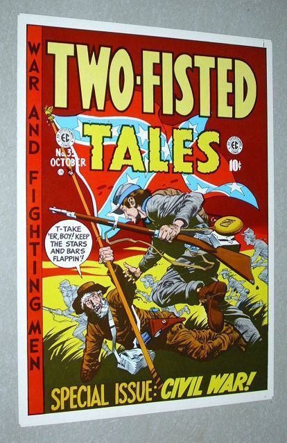 Vintage original 1970\'s EC Comics Two-Fisted Tales 35 Civil War cover art poster