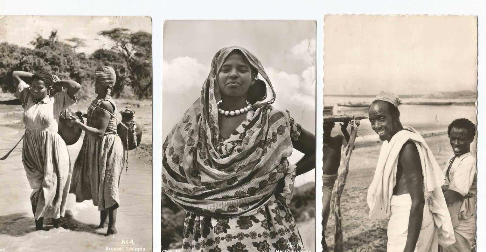 15 old postcards from Ethiopia 1954-1964