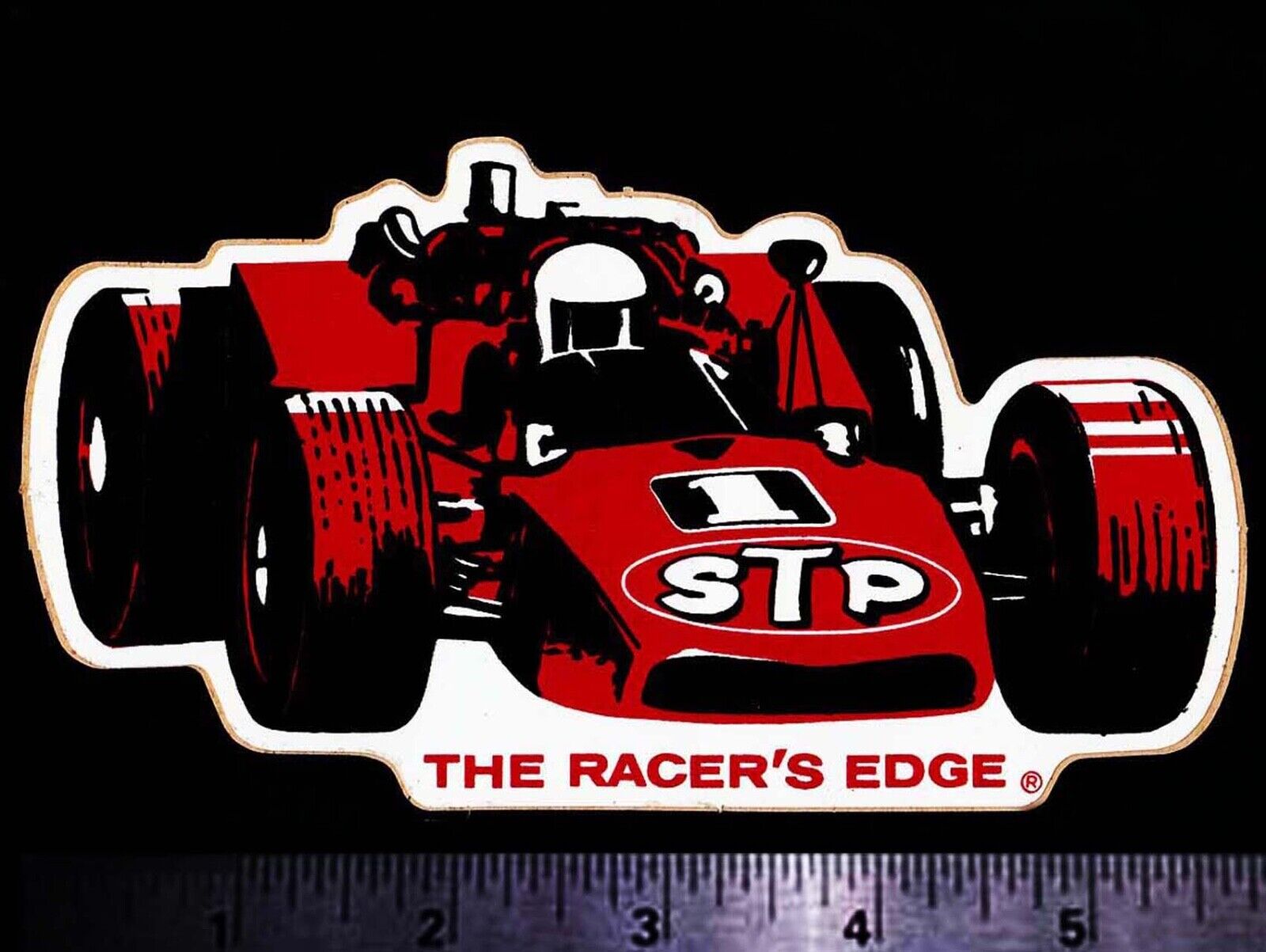 STP Mario Andretti INDY 500 - Original Vintage 1960’s 70’s Racing Decal/Sticker