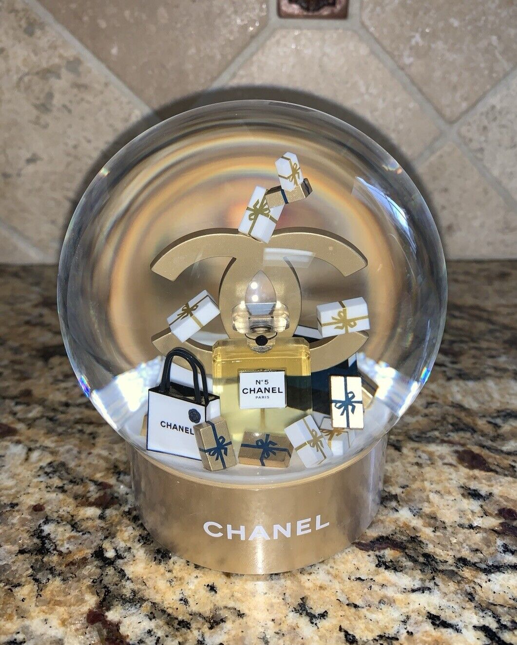Chanel 2023 Snowglobe Holiday Snow Globe 