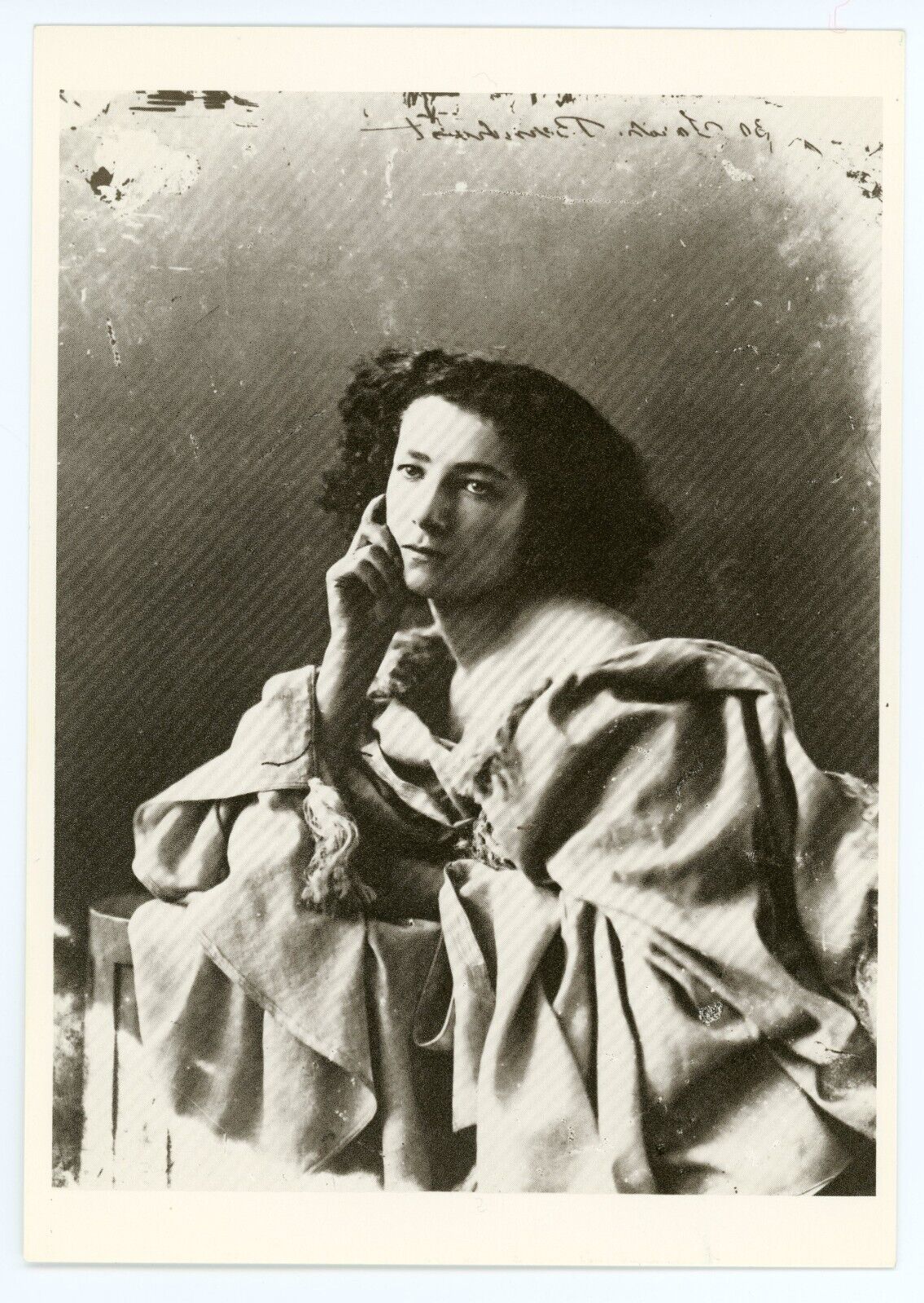 Vintage Postcard - Sarah Bernhardt French Stage Actress From 1859 Photo