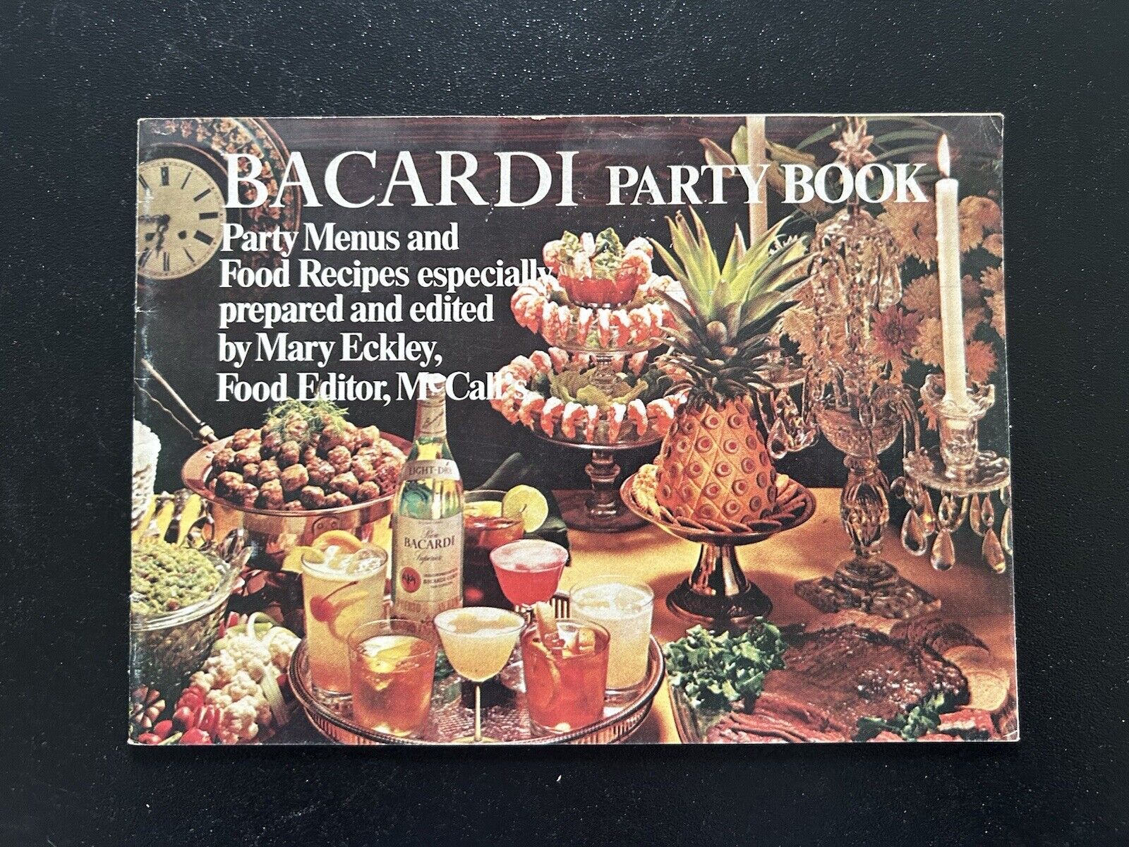 Vintage 1969 Bacardi Party Book Menus Recipes & Drinks Booklet Cocktails Bar PB
