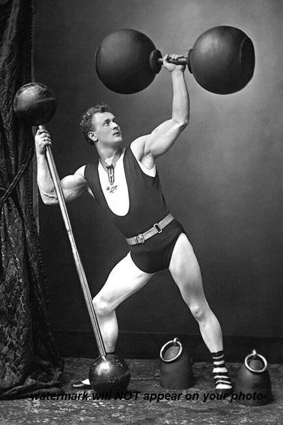 Vintage Strong Man PHOTO Sexy Circus Freak Sideshow Strongman Bodybuilder