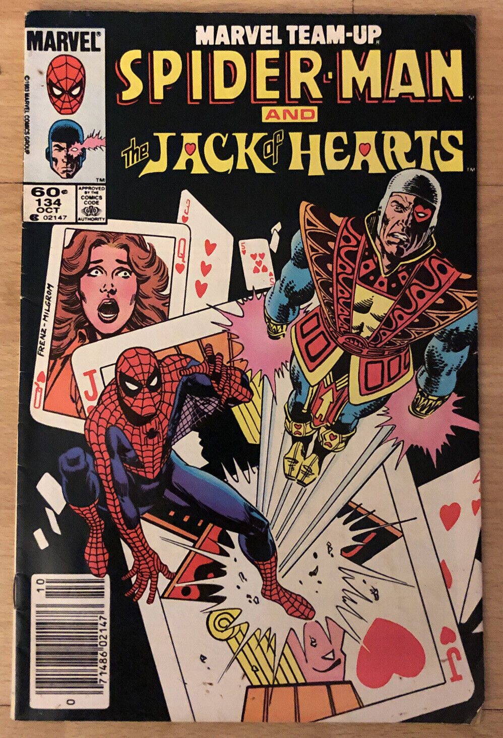 Marvel Team-Up #134 Spider-Man & Jack Hearts; Mantlo Story Esposito Art GIJOE Ad