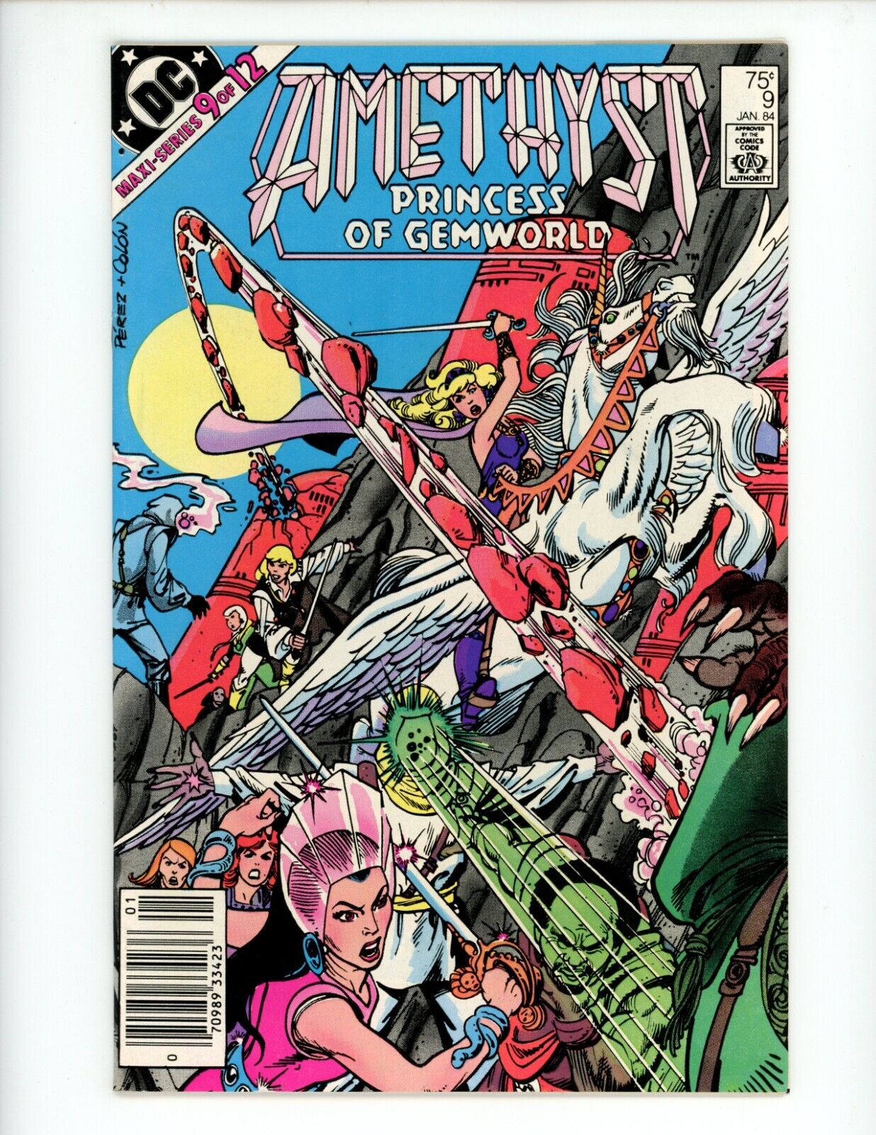 Amethyst Princess of Gemworld #9 Comic Book 1984 VF George Perez DC