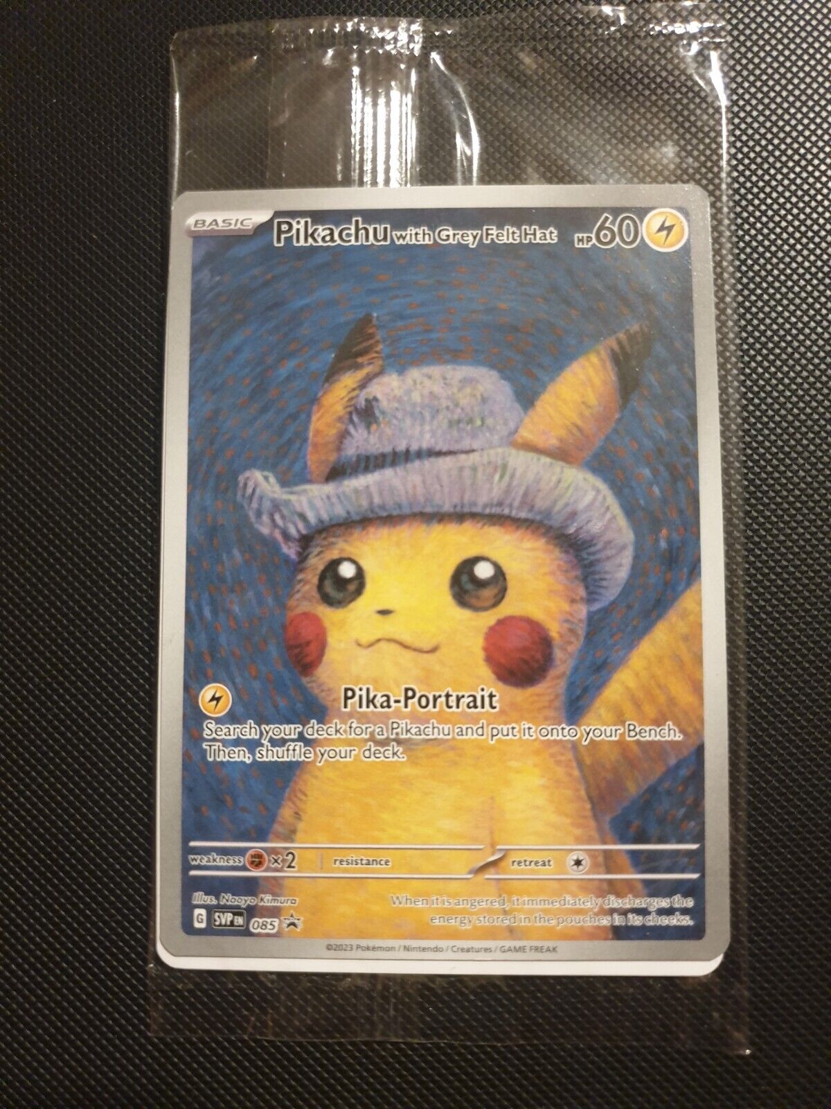 Pokemon TCG - Sealed - Van Gogh Pikachu with Grey Felt Hat - SVP 085 - Promo (1)