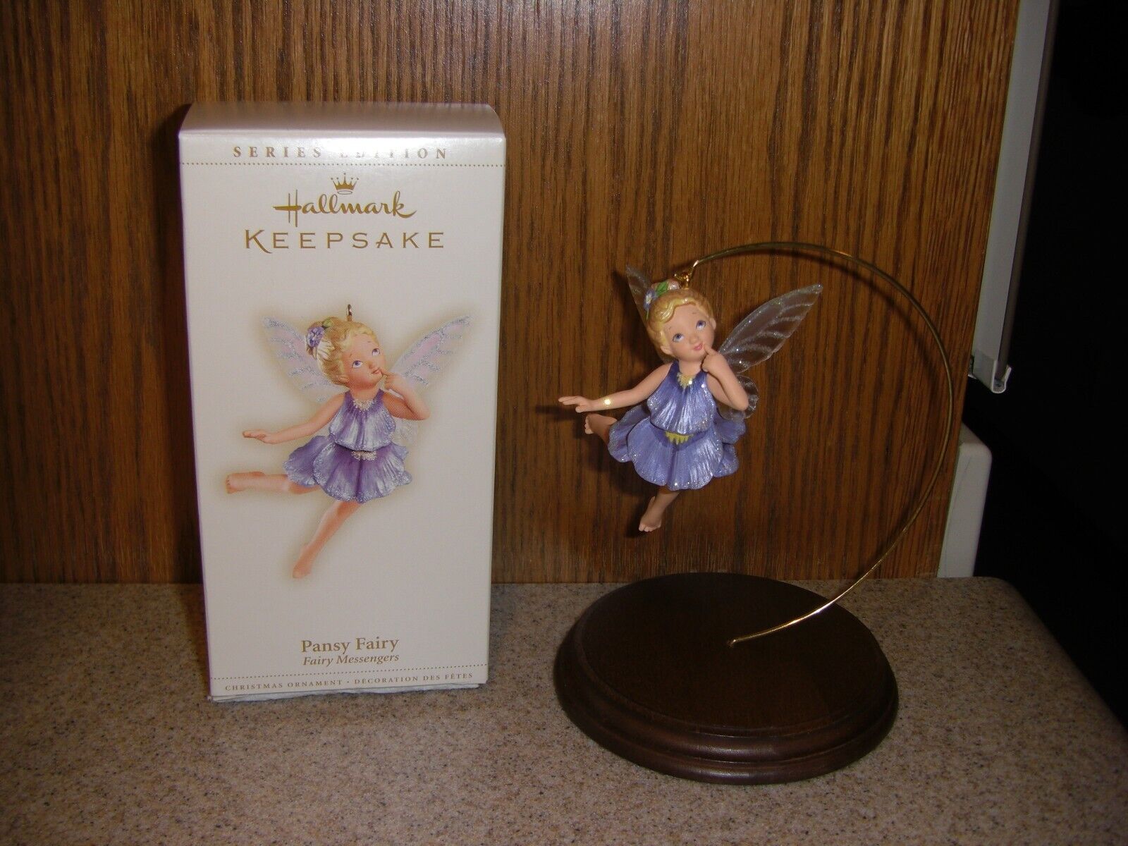 New 2006 Hallmark Fairy Messengers PANSY Ornament - 2nd in Series MIB