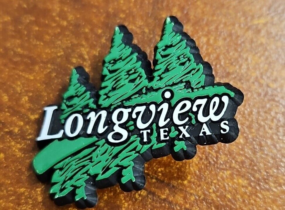 VTG Lapel Hat Pinback Longview Texas Trees