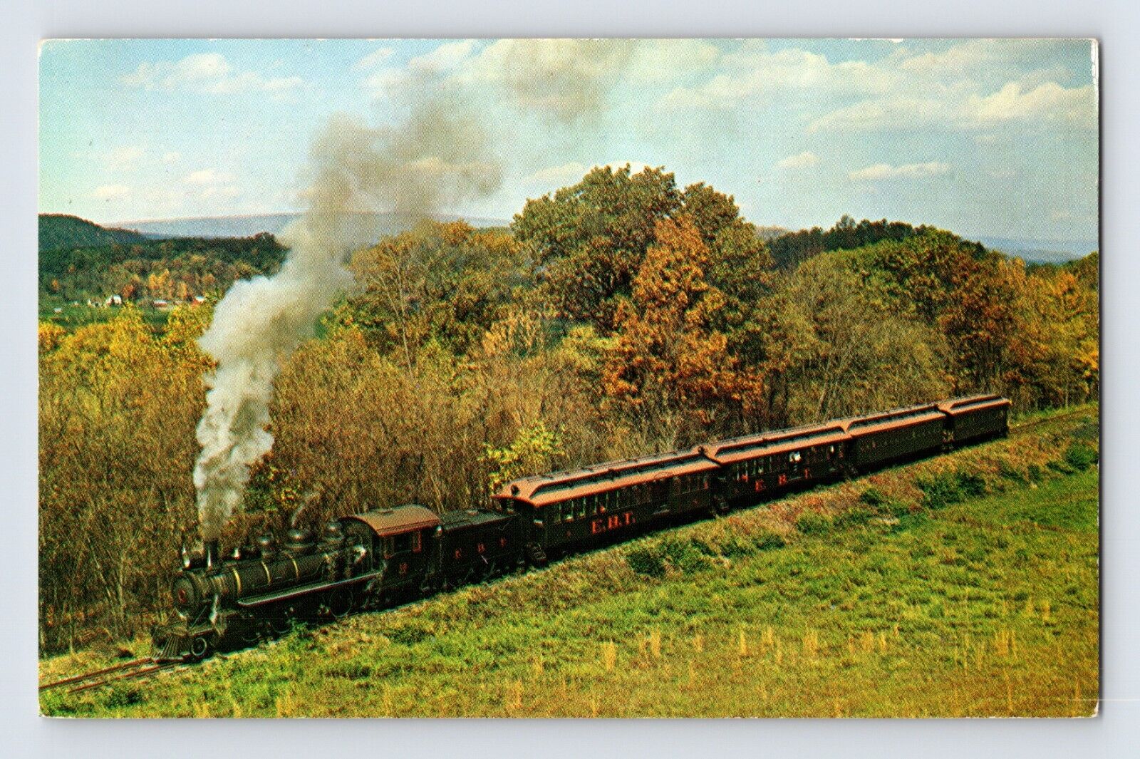 Postcard Railroad Train East Broad Top Rockhill Furnace PA 1970s Unposted Chrome