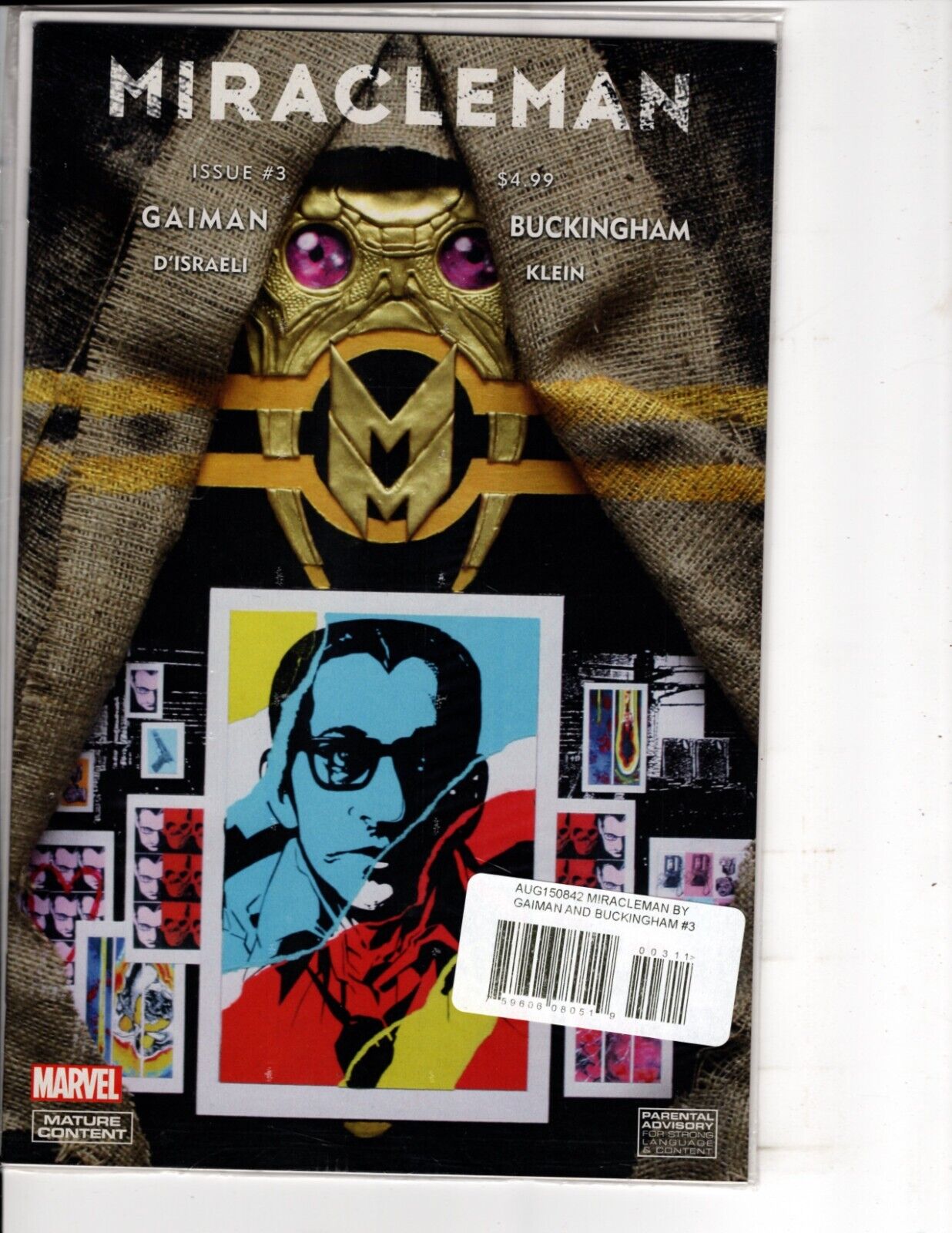 MIRACLEMAN by Gaiman & Buckingham #3  COMIC BOOK  Marvel 2015   NM- Polybagged