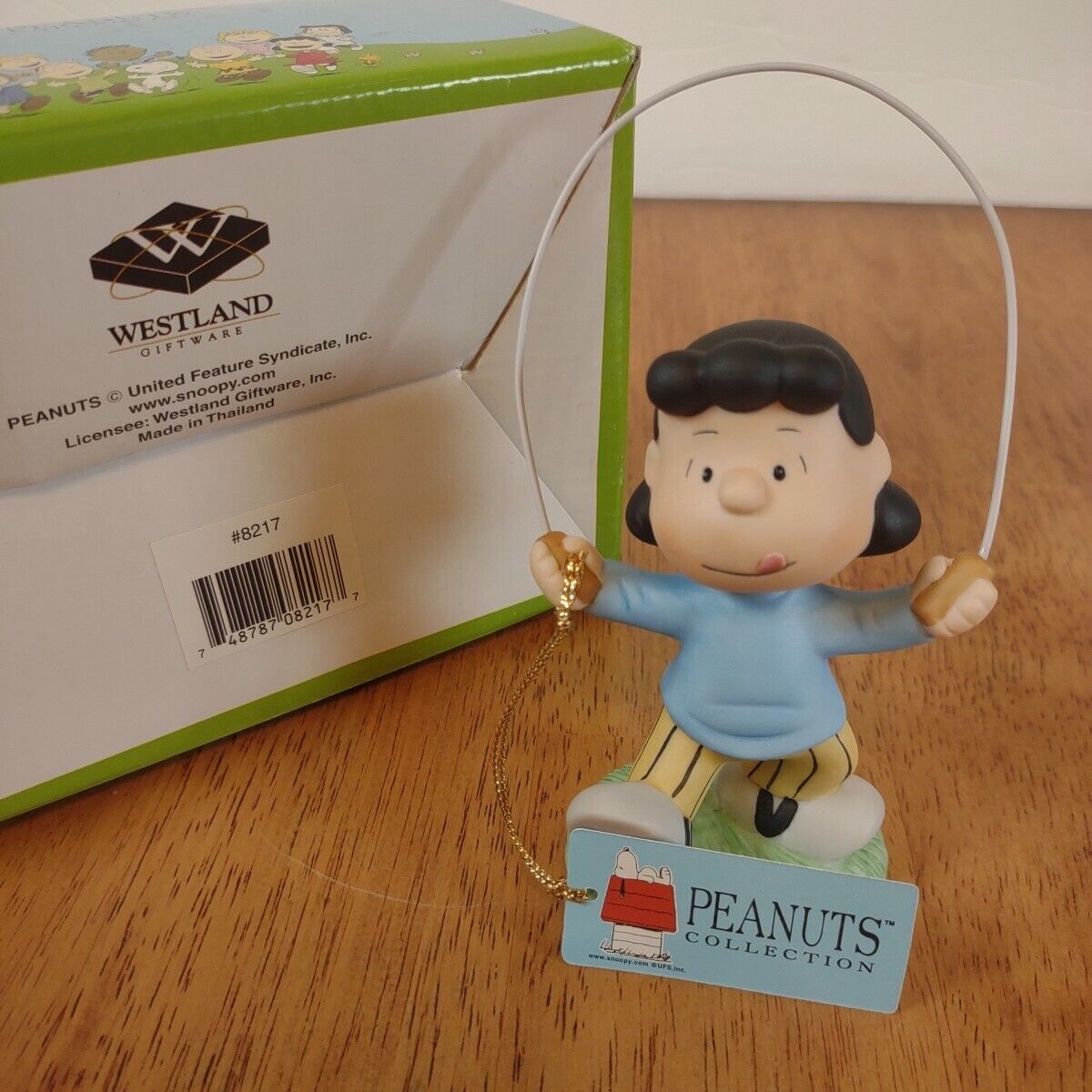 PEANUTS Lucy Jumping Rope Figurine Westland New In Box NOS MIB