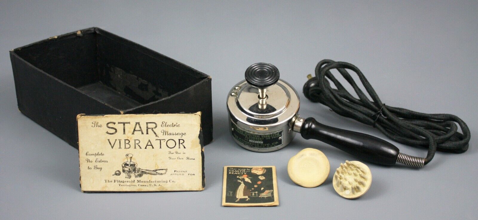 Antique Quack Medical Device, The Star Vibrator, Fitzgerald Mfg., Early 20th C.