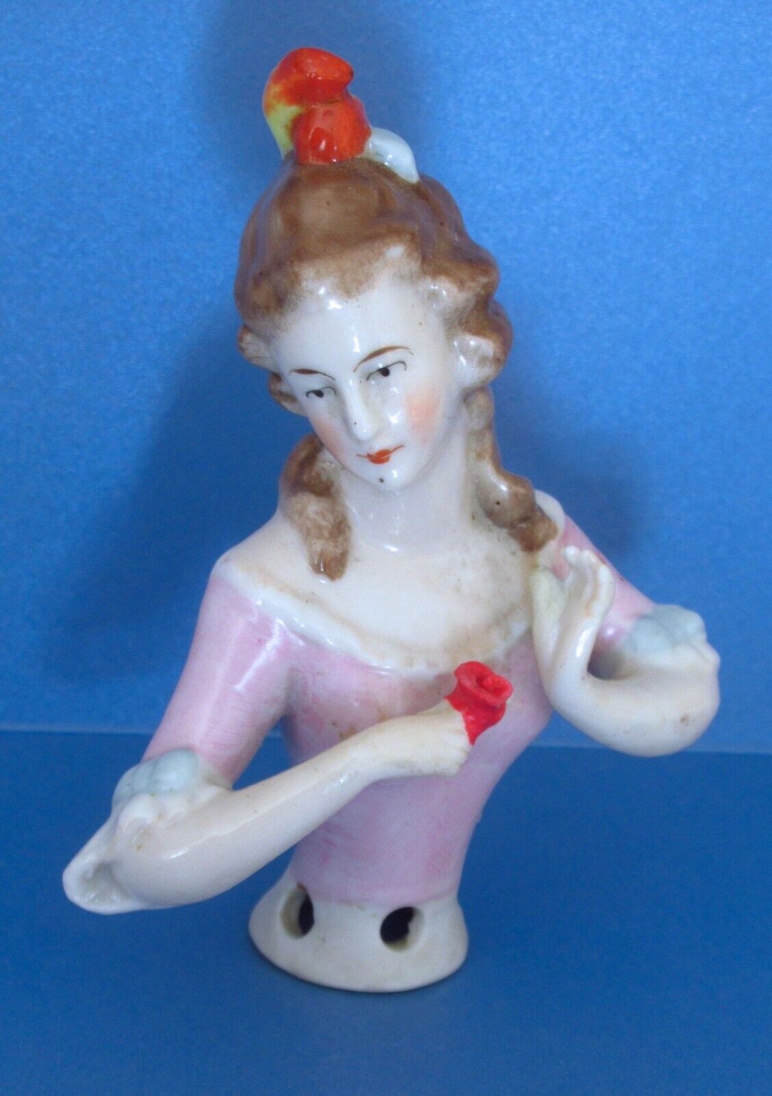 Antique DRESSEL & KISTER-Half Doll-Hands Away-Excellent Condition-Marked #83