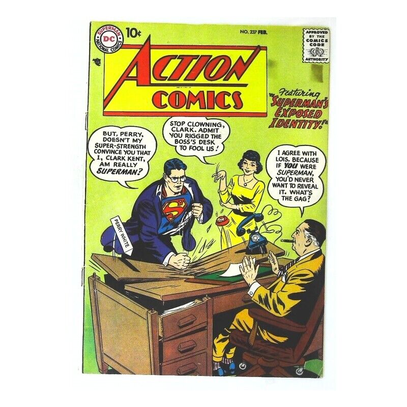 Action Comics (1938 series) #237 in Fine minus condition. DC comics [g 