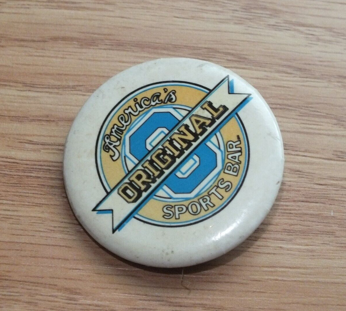 Vintage America\'s Original Sports Bar Collectible Advertisement Button Pin