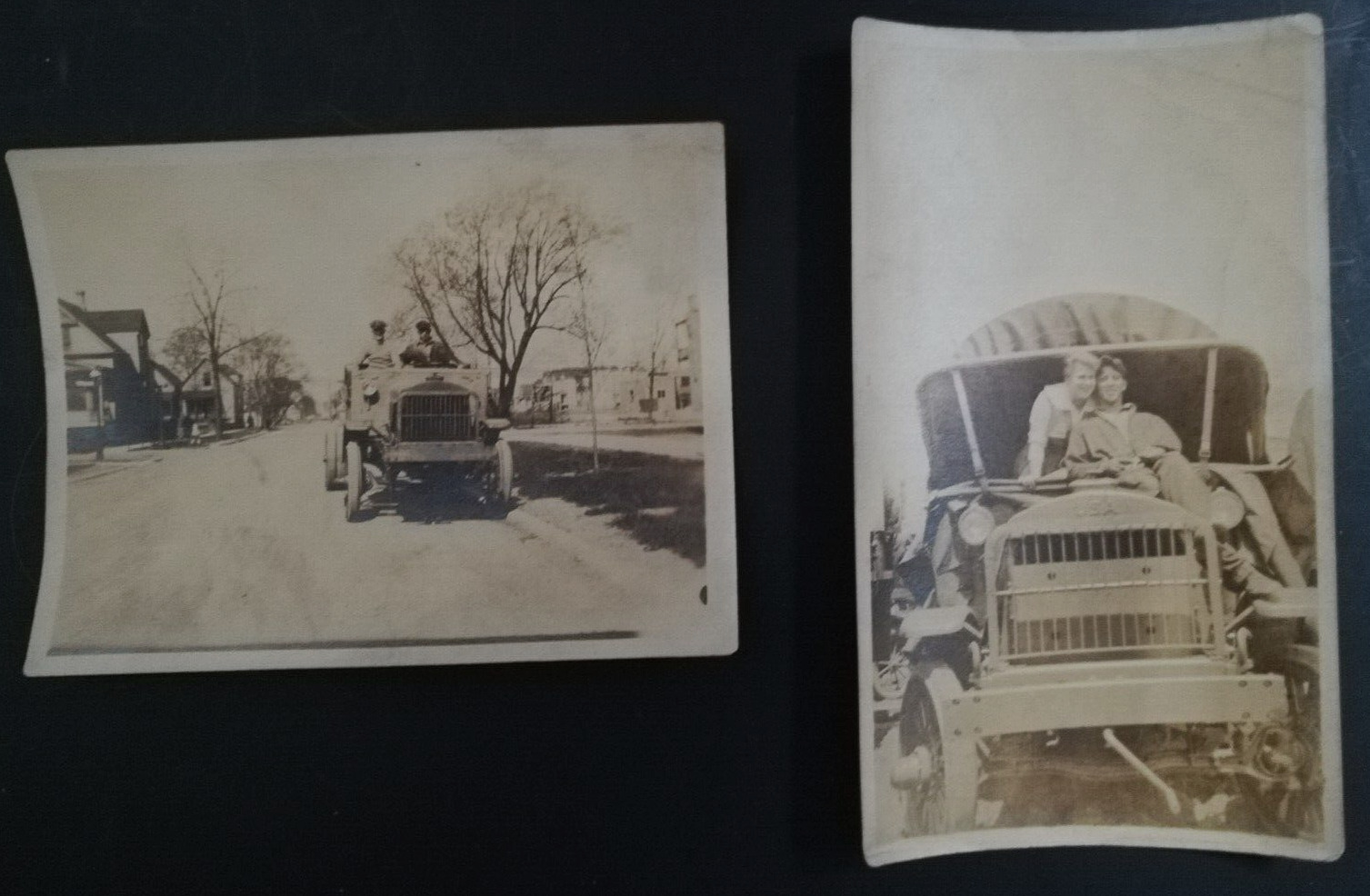 WWI  Military C 1918 USA Liberty Truck Soldiers Original Photos Snapshots