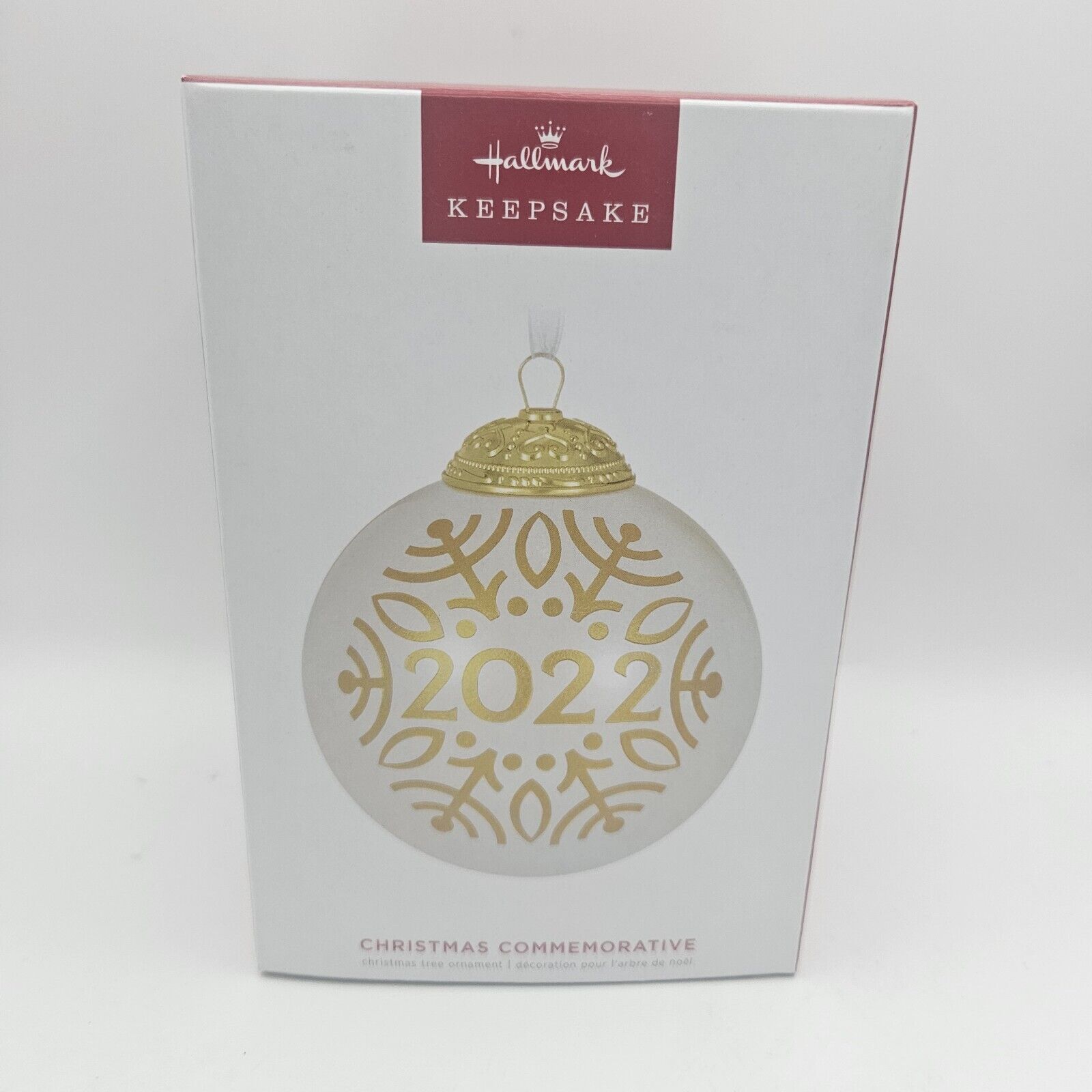 Hallmark Christmas Commemorative 2022 Keepsake Ornament 10th In Series Glass