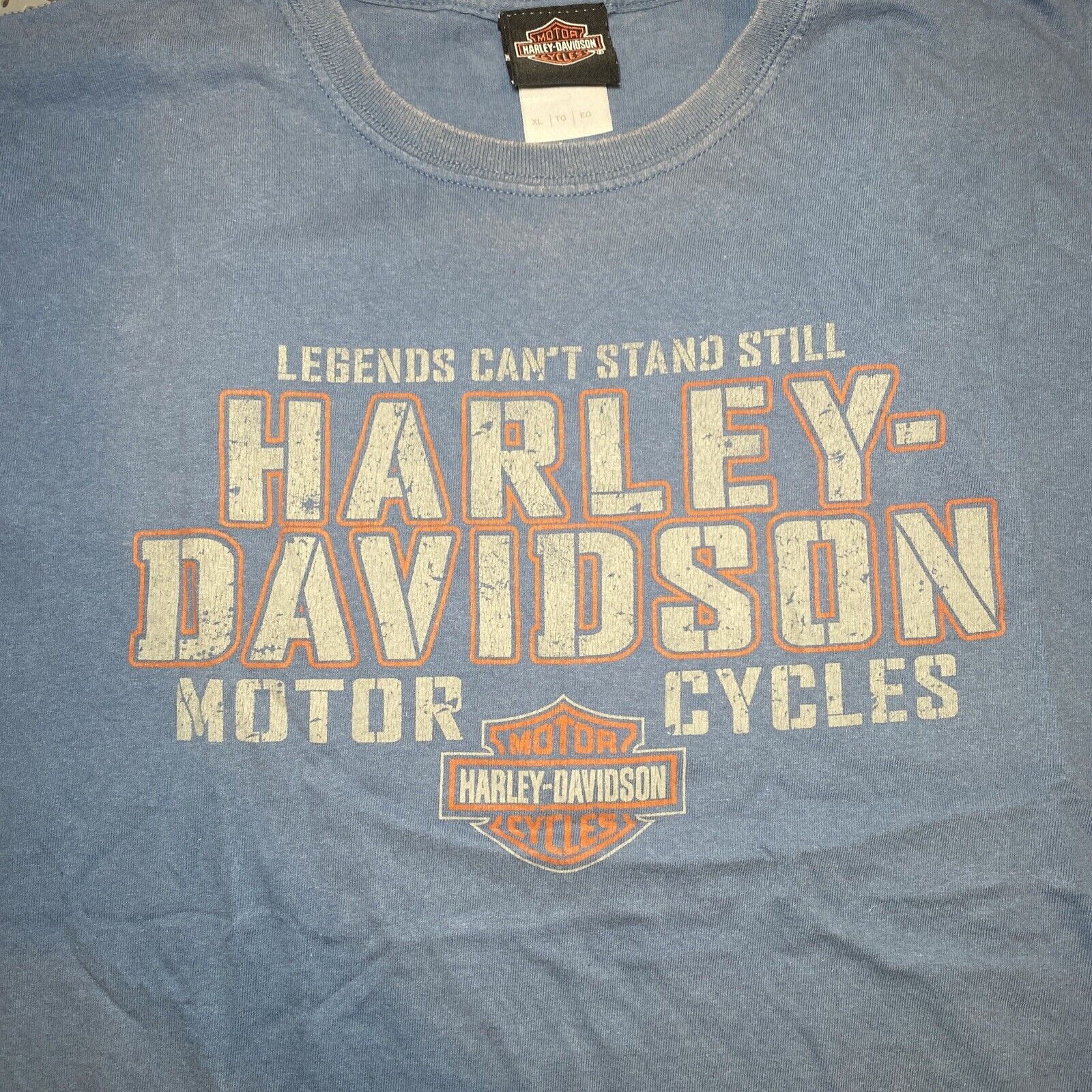 XL Harley-Davidson 2011 Blue T Shirt Las Vegas Nevada Men’s  