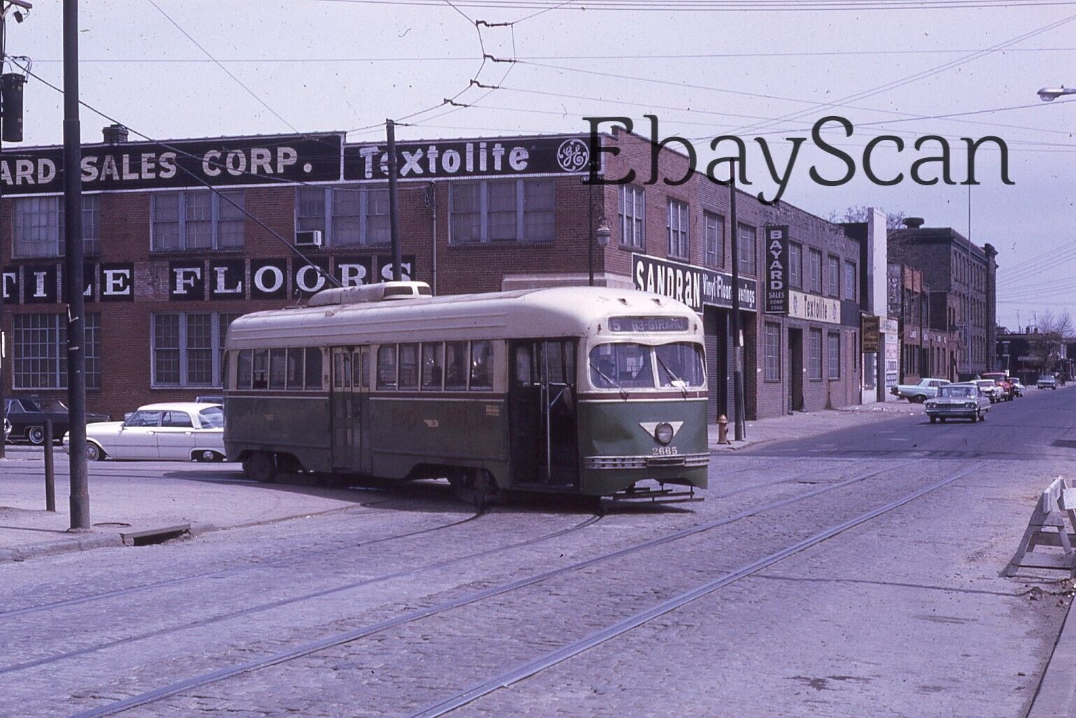 Original 35mm Kodachrome Slide PTC Philadelphia Transportation Co. Trolley 1967