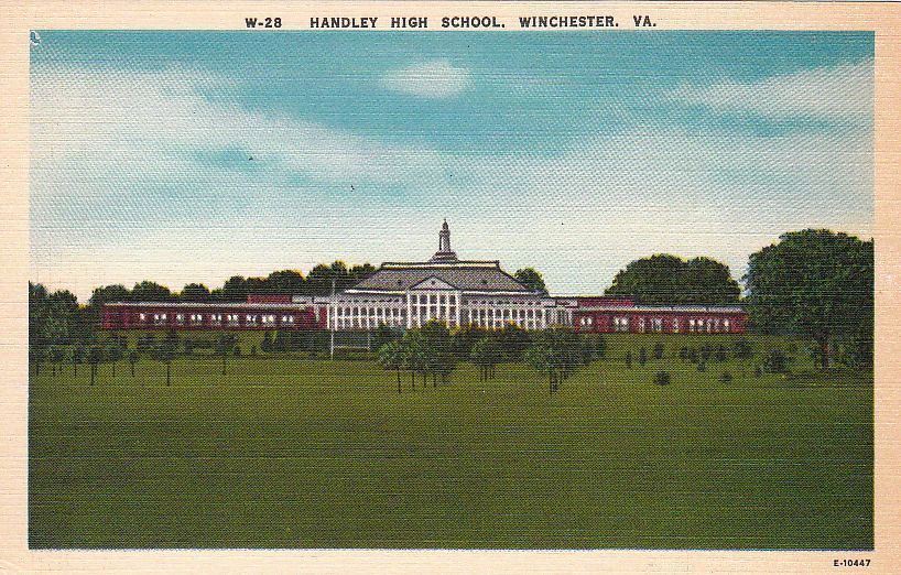  Postcard Handley High School Winchester VA