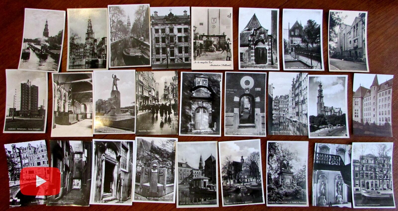 Amsterdam Netherlands Holland 1920-50\'s lot x 26 real photo post cards