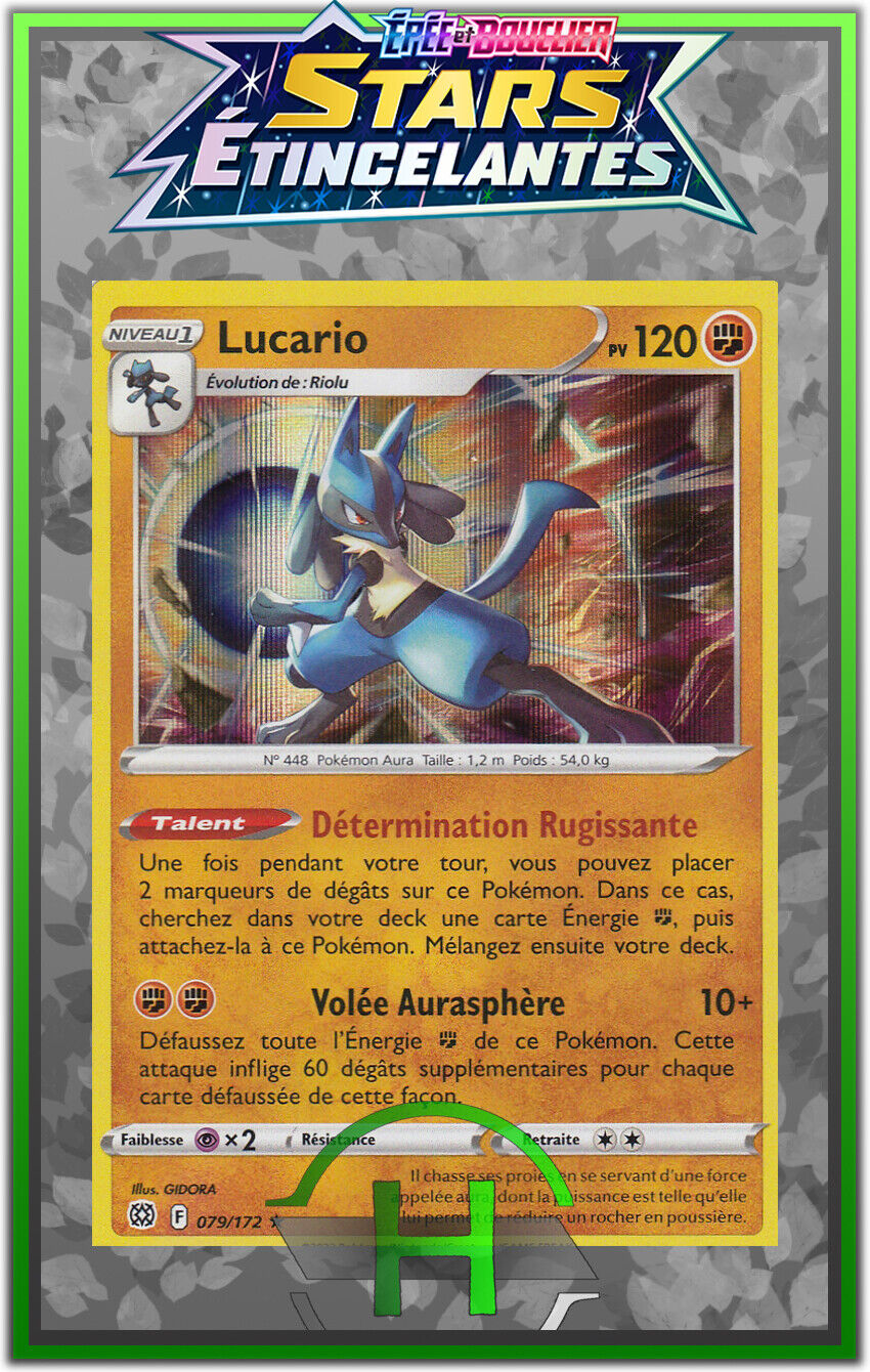 Lucario Holo - EB09:Shining Stars - 079/172 - New French Pokemon Card