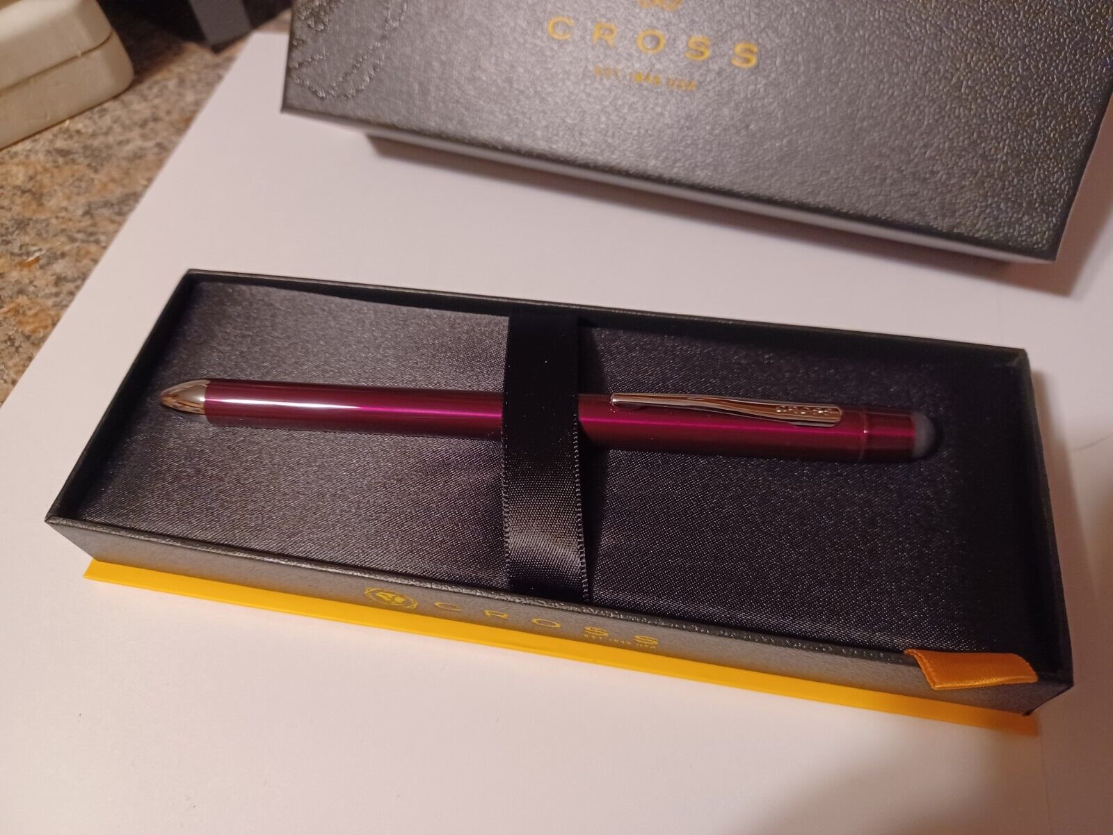 Cross Tech 3 Plum Purple Lacquer Multifunction Pen, New Christmas Gift