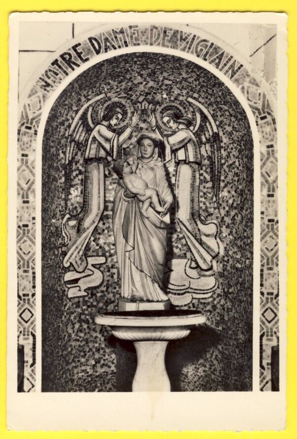 cpsm Rare 45 - 17th Century Carved Virgin WOODEN ENAMEL SANCTUARY VIGLAIN