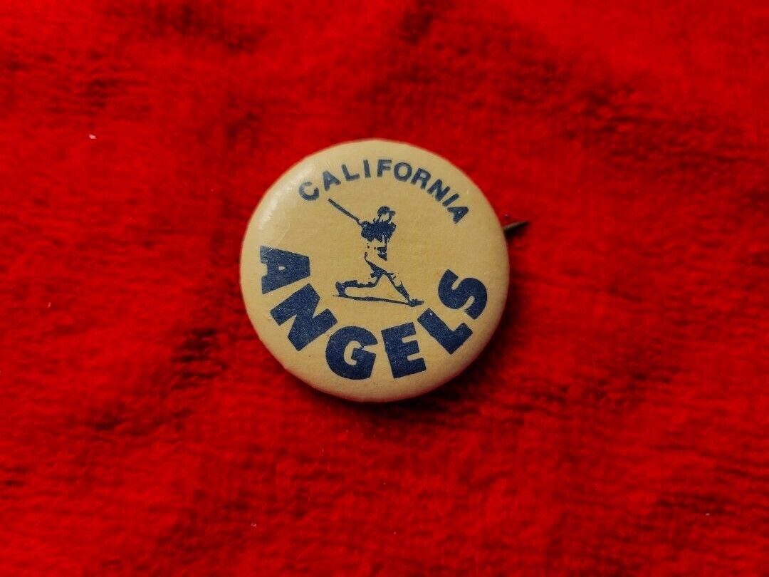 Vintage 1960\'s California Angels Baseball Pinback Pin SUPER RARE FIND