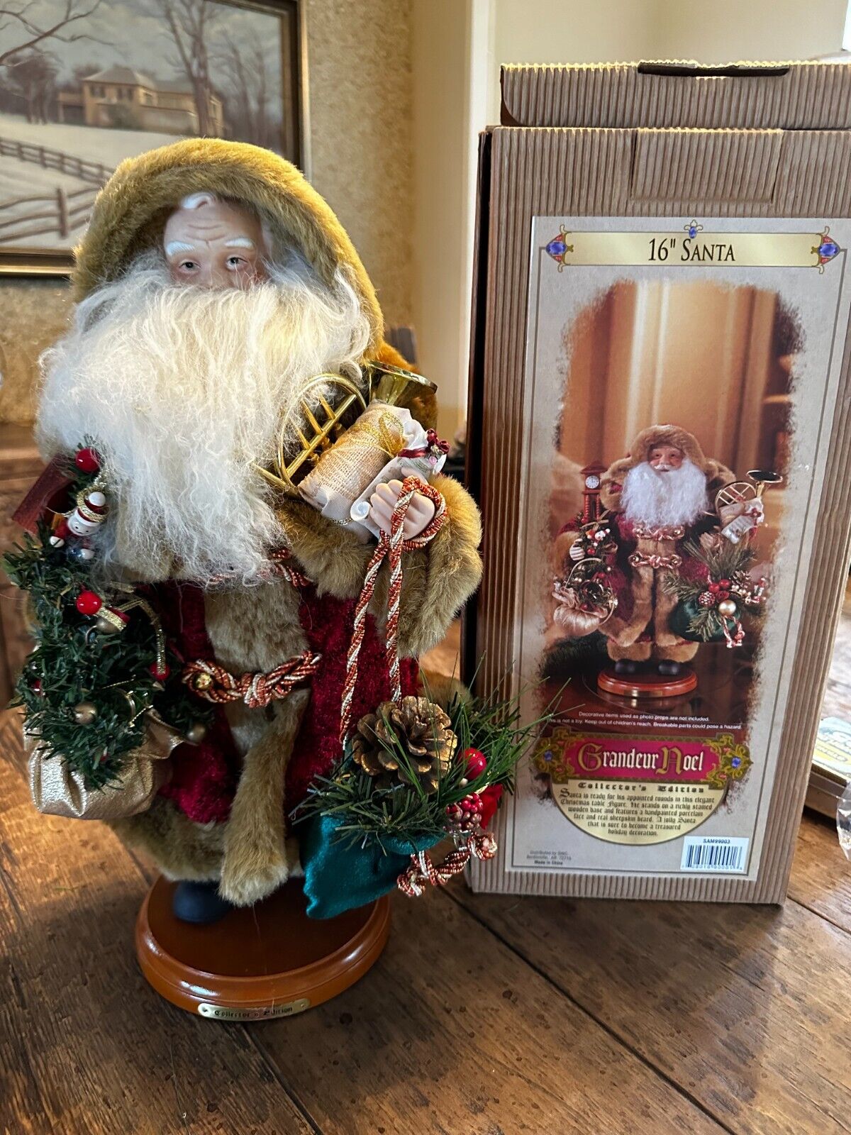 Grandeur Noel Collector’s Edition - 16 Inch Santa with Original Box