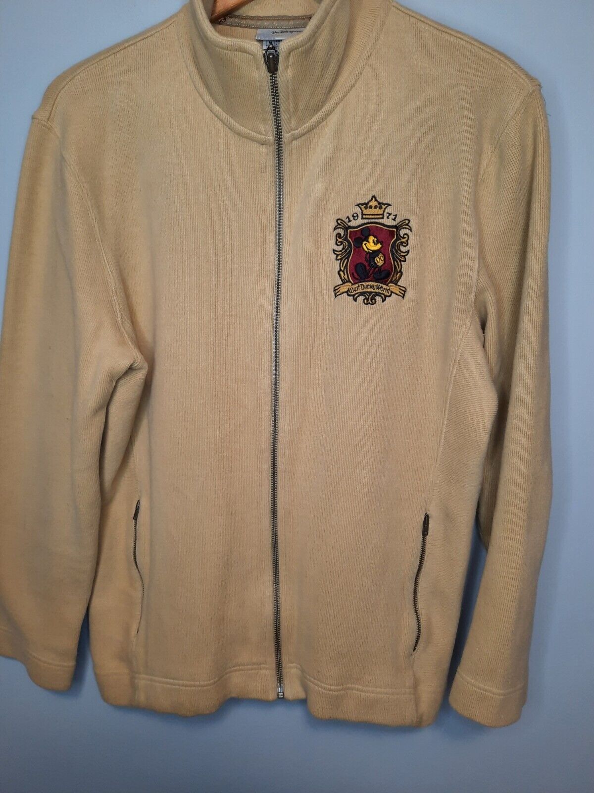 Walt Disney World Vintage 1971 Medium Sweater Jacket Nice Preowned Condition